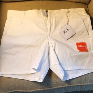 White dockets shorts